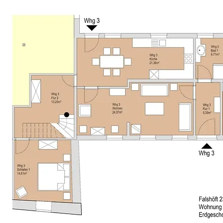 Strandhaus Falshoeft 3 Apartament